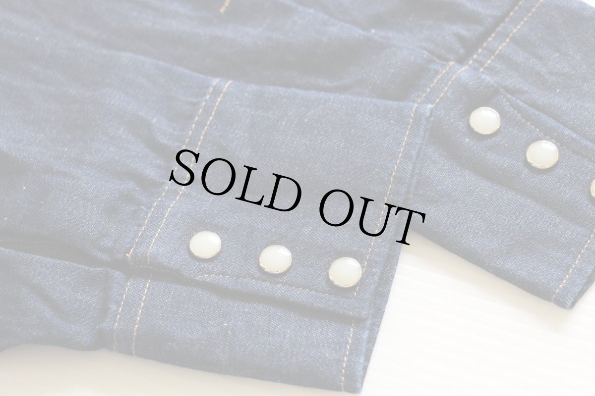 画像4: 70s USA製 Prentiss デニム ウエスタンシャツ M (4)