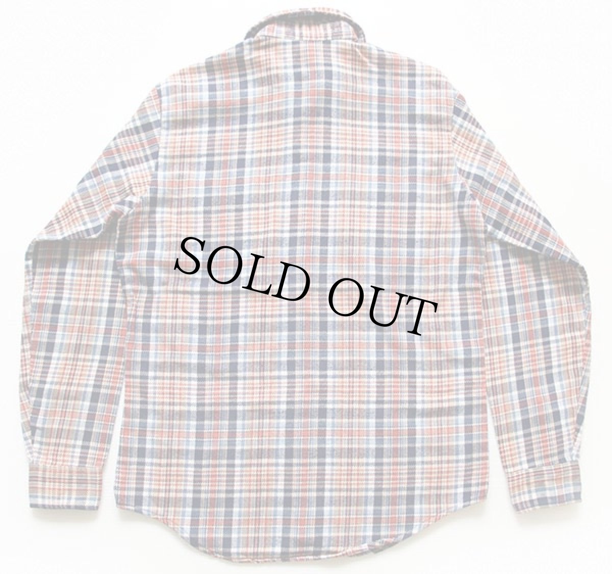 画像2: 70s USA製 JCPenney BIGMACビッグマック チェック コットン フランネルシャツ MT (2)