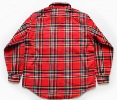 画像2: 70s JCPenney BIGMACビッグマック チェック コットン ライト フランネルシャツ M (2)