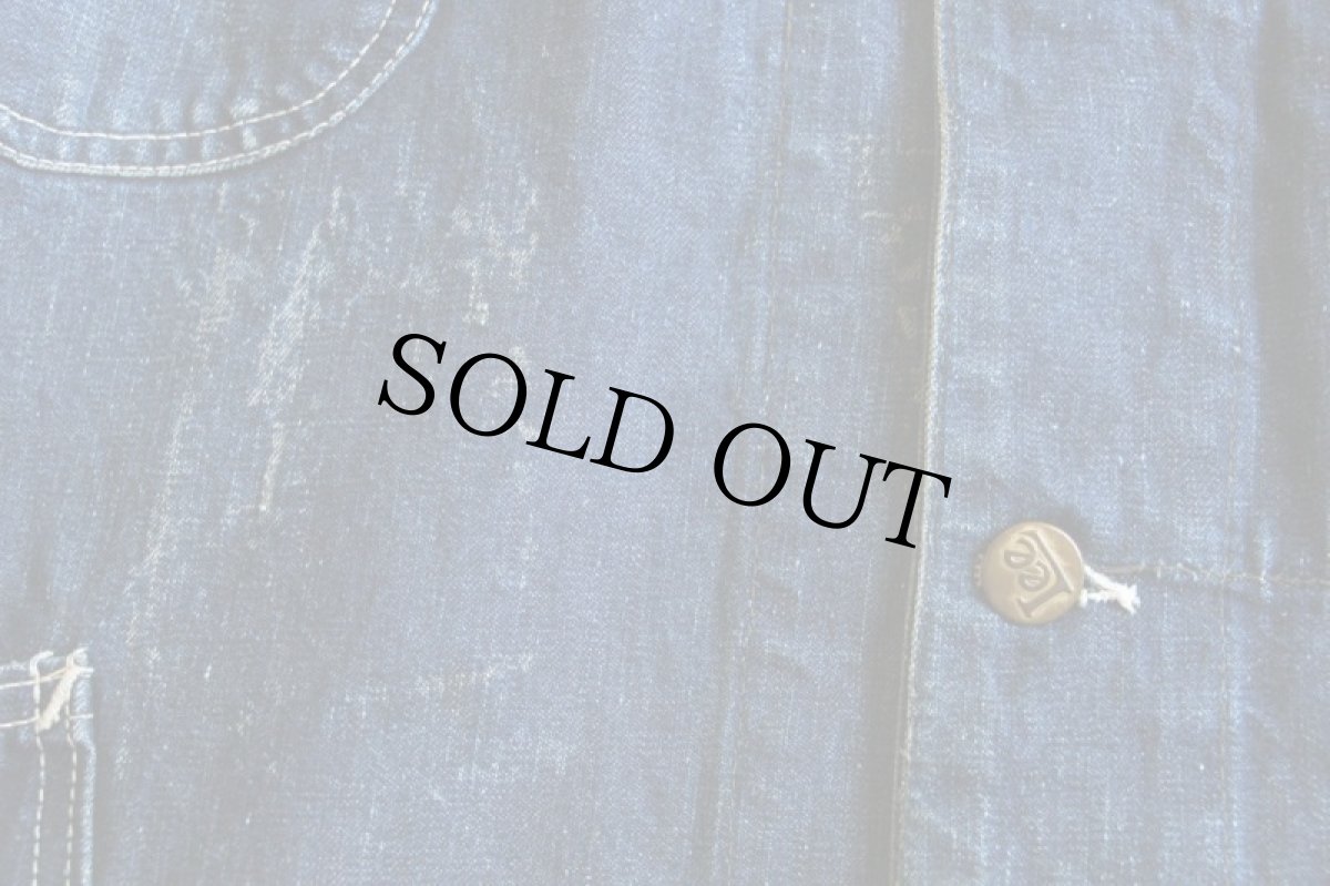 画像9: 50s Leeリー 91-J ロングL JELT DENIMジェルトデニム カバーオール 50R (9)