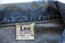 画像3: 50s USA製 Leeリー 91-B JELT DENIMジェルトデニム ワークジャケット 48 (3)