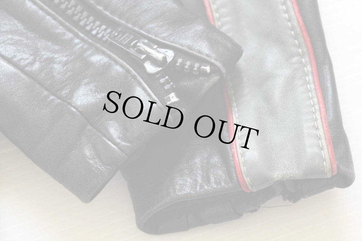 画像6: 80s AMF HARLEY-DAVIDSONハーレー ダビッドソン シングルライダース レザージャケット 黒 36 (6)