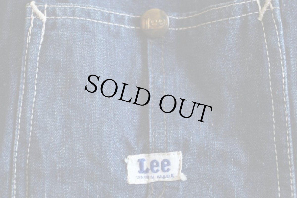 画像5: 50s Leeリー 91-J ロングL JELT DENIMジェルトデニム カバーオール 50R (5)