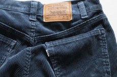 画像2: 90s USA製 Levi'sリーバイス 562 LOOSE FIT 太畝 コーデュロイパンツ ブルーグレー w28 L32 (2)