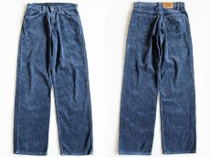 画像1: 90s USA製 Levi'sリーバイス 562 LOOSE FIT 太畝 コーデュロイパンツ ブルーグレー w28 L32 (1)