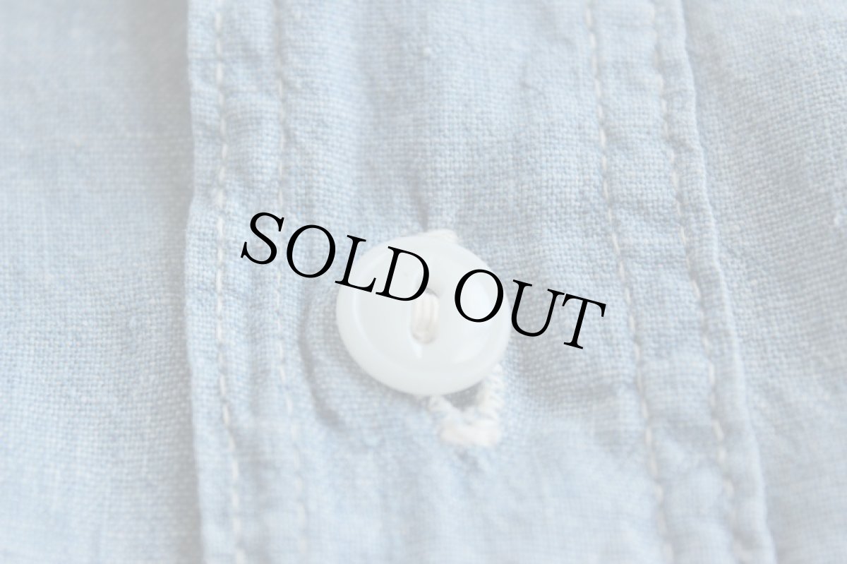 画像4: 50s UNKNOWN コットン シャンブレーシャツ (4)