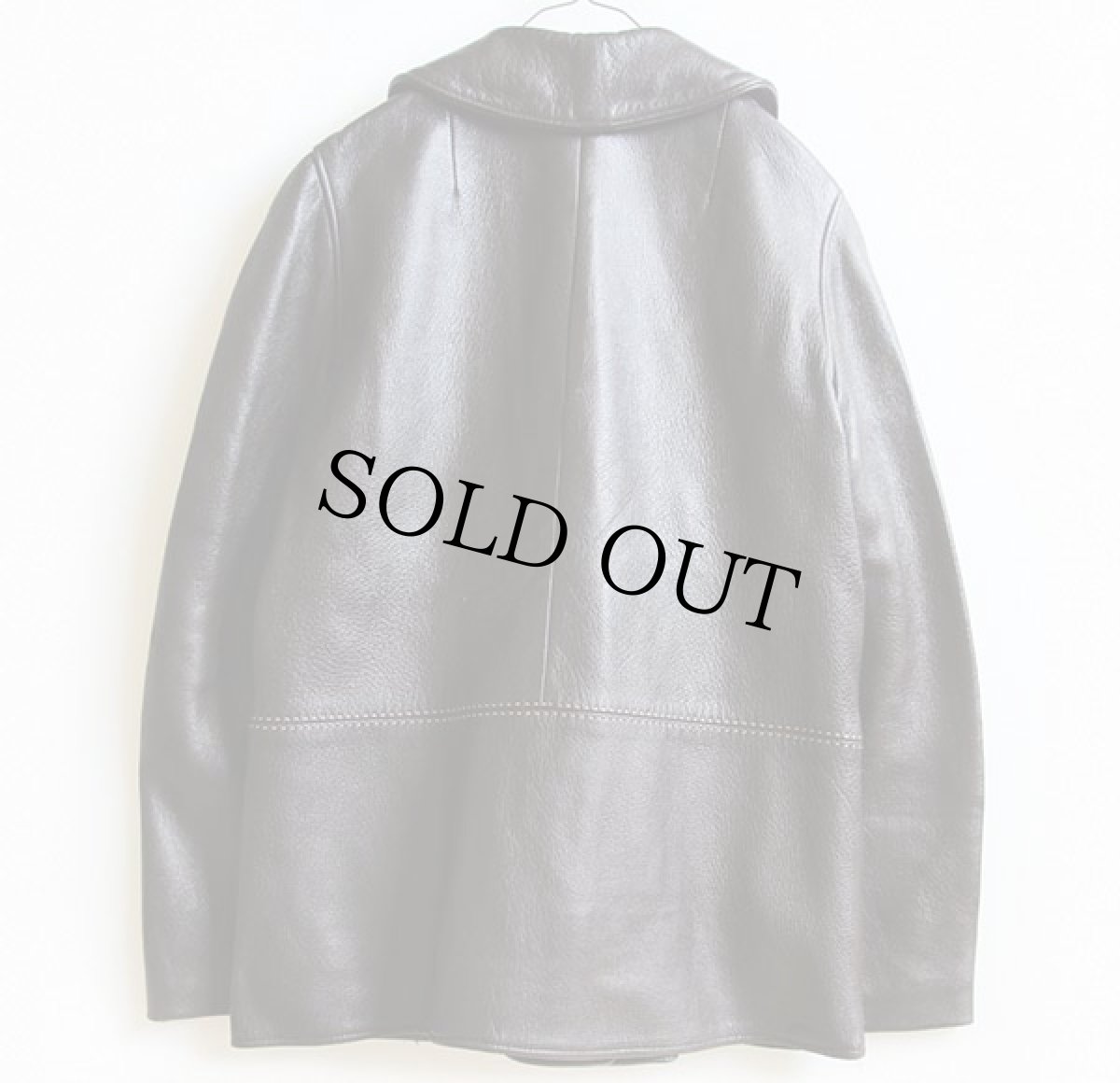 画像2: W.B.PLACE&Co ディアスキン レザージャケット 焦げ茶 36 (2)