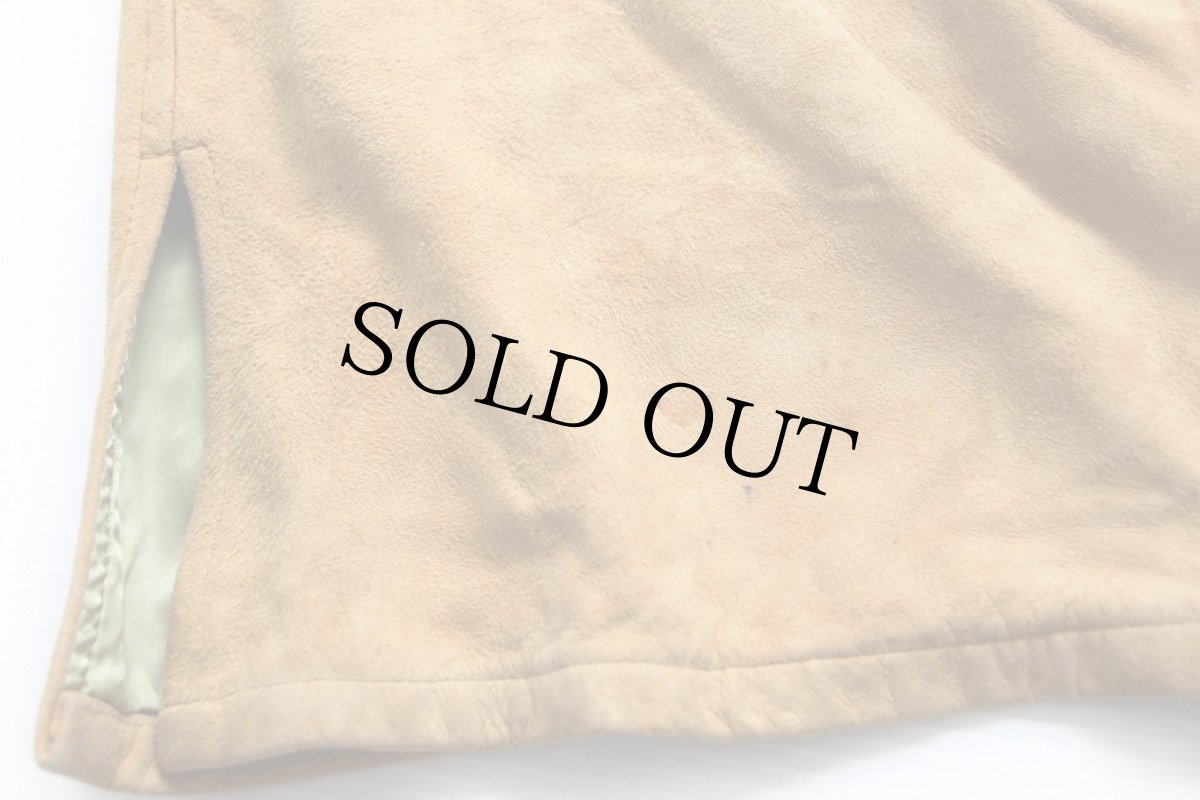 画像6: 60s Gokeyゴーキー ディアスキン スエード レザー シャツジャケット タン (6)