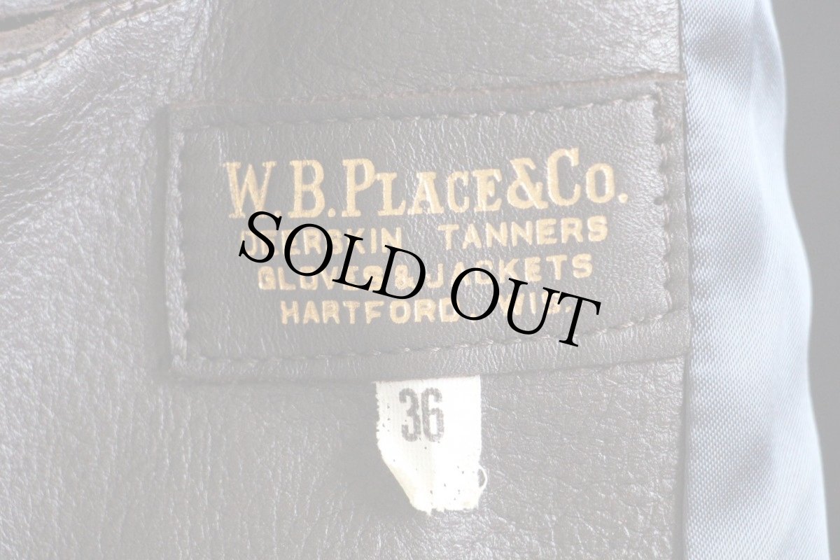 画像4: W.B.PLACE&Co ディアスキン レザージャケット 焦げ茶 36 (4)