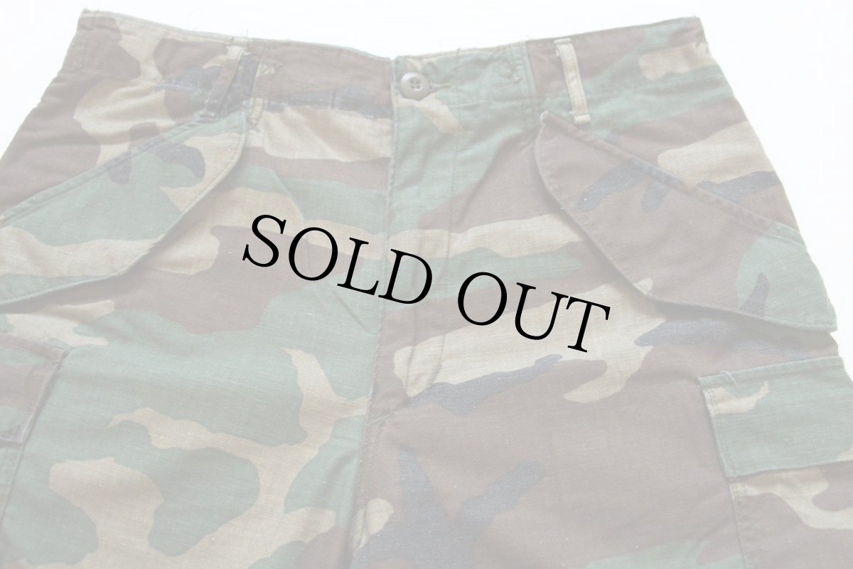 画像3: 80s 米軍 U.S.ARMY ウッドランドカモ M-65 フィールド カーゴパンツ S-R (3)