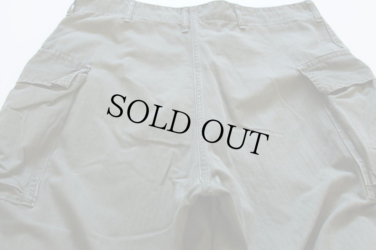 画像3: 40s 米軍 U.S.ARMY M-43 HBT ヘリンボーンツイル カーゴパンツ w36 L33 (3)