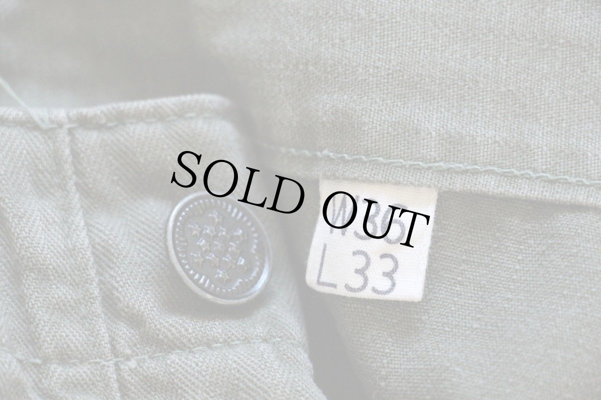 画像4: 40s 米軍 U.S.ARMY M-43 HBT ヘリンボーンツイル カーゴパンツ w36 L33 (4)