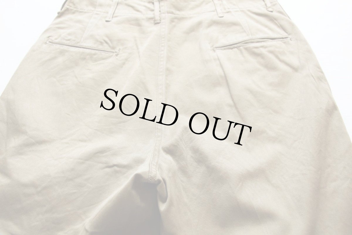 画像5: 40s 米軍 U.S.ARMY M-45 ダブルステッチ コットン チノパン カーキ w32 L29 (5)