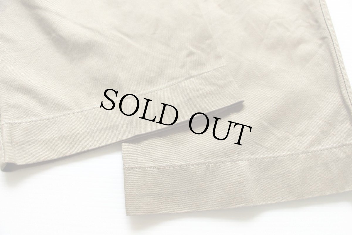 画像6: 40s 米軍 U.S.ARMY M-45 ダブルステッチ コットン チノパン カーキ w32 L29 (6)