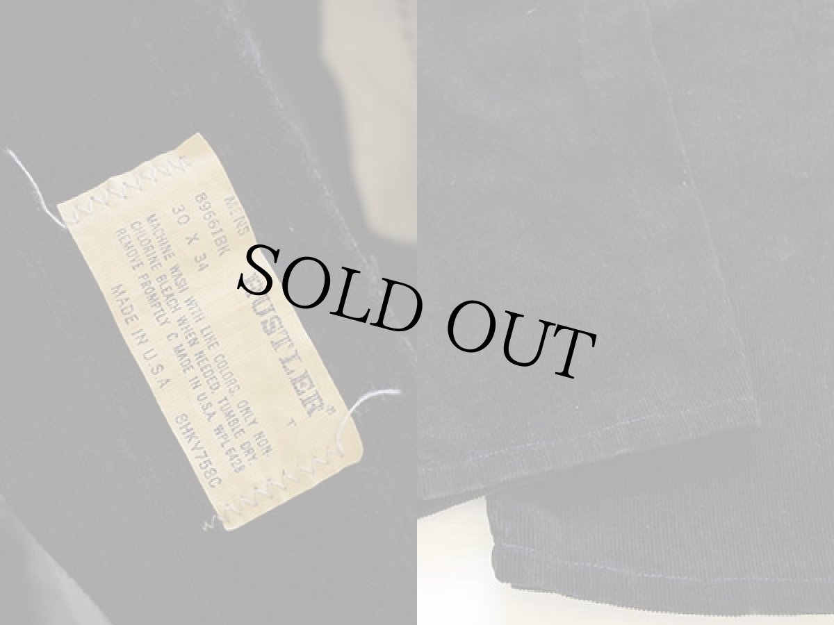 画像3: 80s USA製 RUSTLERラスラー コーデュロイパンツ 黒 30★Wranglerラングラー (3)