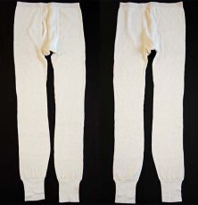 画像2: デッドストック★70s Sears コットン サーマルパンツ ナチュラル L (2)