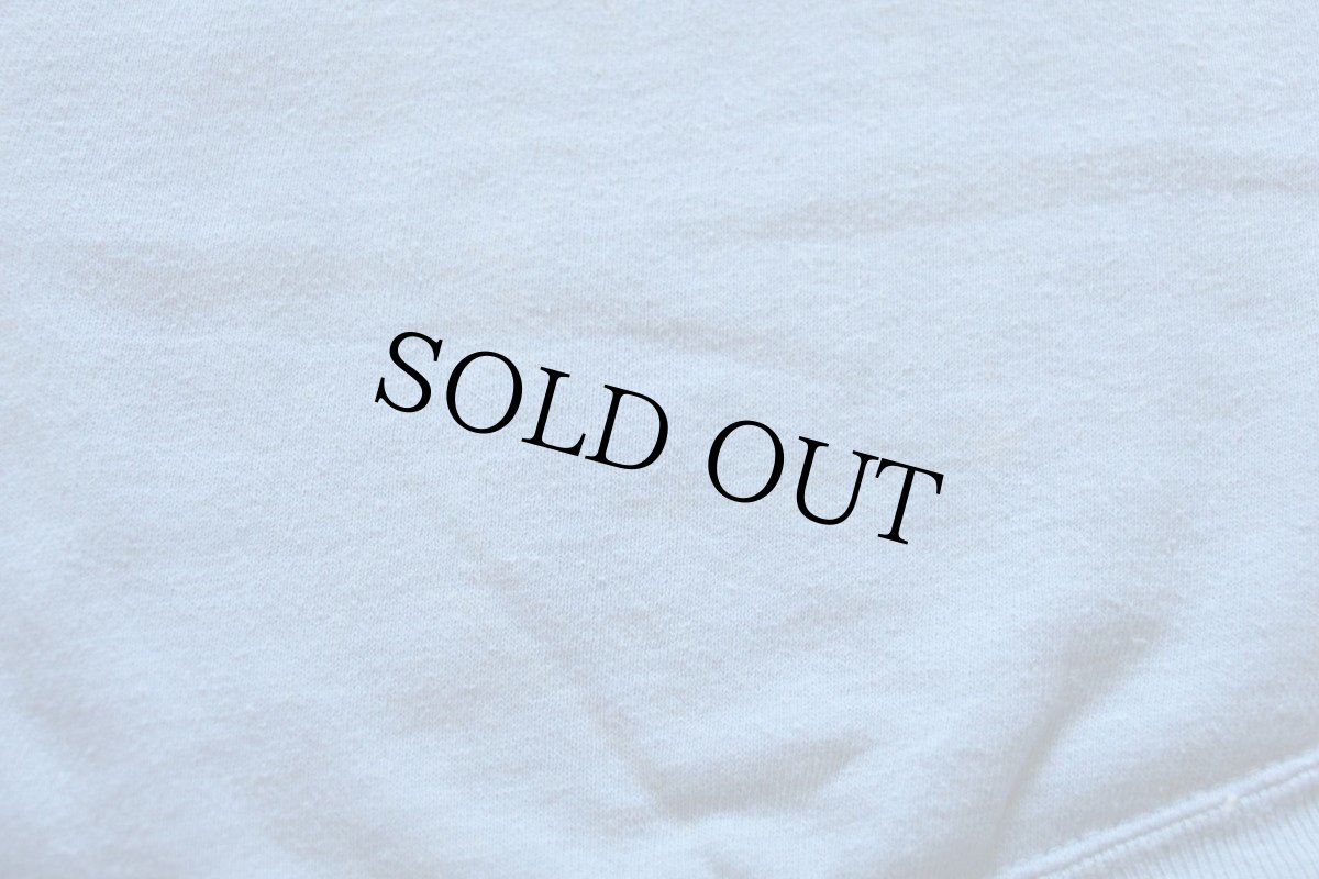 画像6: 60s USA製 CHAMPIONチャンピオン プロダクツ CAMP CHEERIO YMCA フロッキープリント スウェット 水色 L (6)