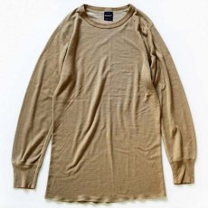 画像2: 90s USA製 duofold 2レイヤー アンダーシャツ コヨーテブラウン S (2)