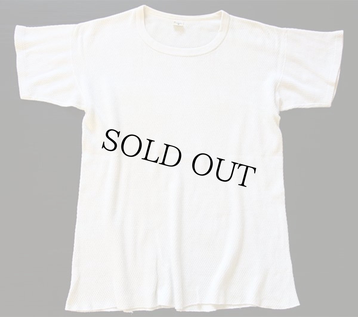 画像2: 70s JCPenney コットン 半袖サーマルシャツ ナチュラル XL (2)