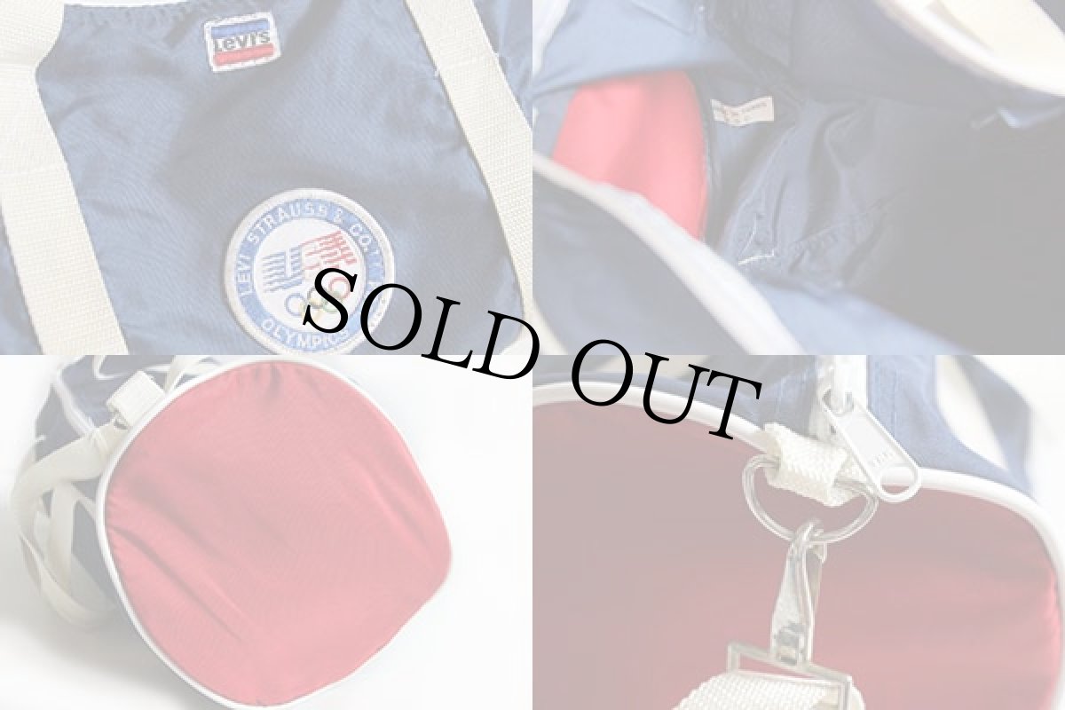 画像3: 80s Levi'sリーバイス USA OLYMPICオリンピック パッチ付き ナイロン ミニダッフルバッグ トリコカラー (3)