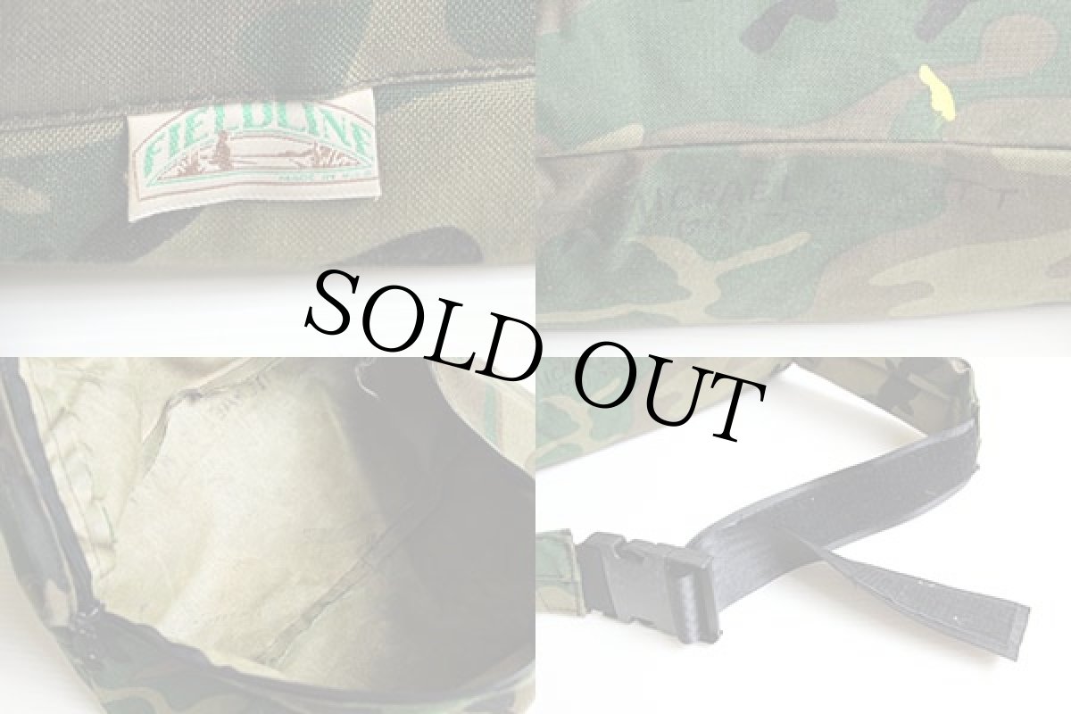 画像3: 80s USA製 FIELDLINE ウッドランドカモ ナイロン ウエストバッグ (3)