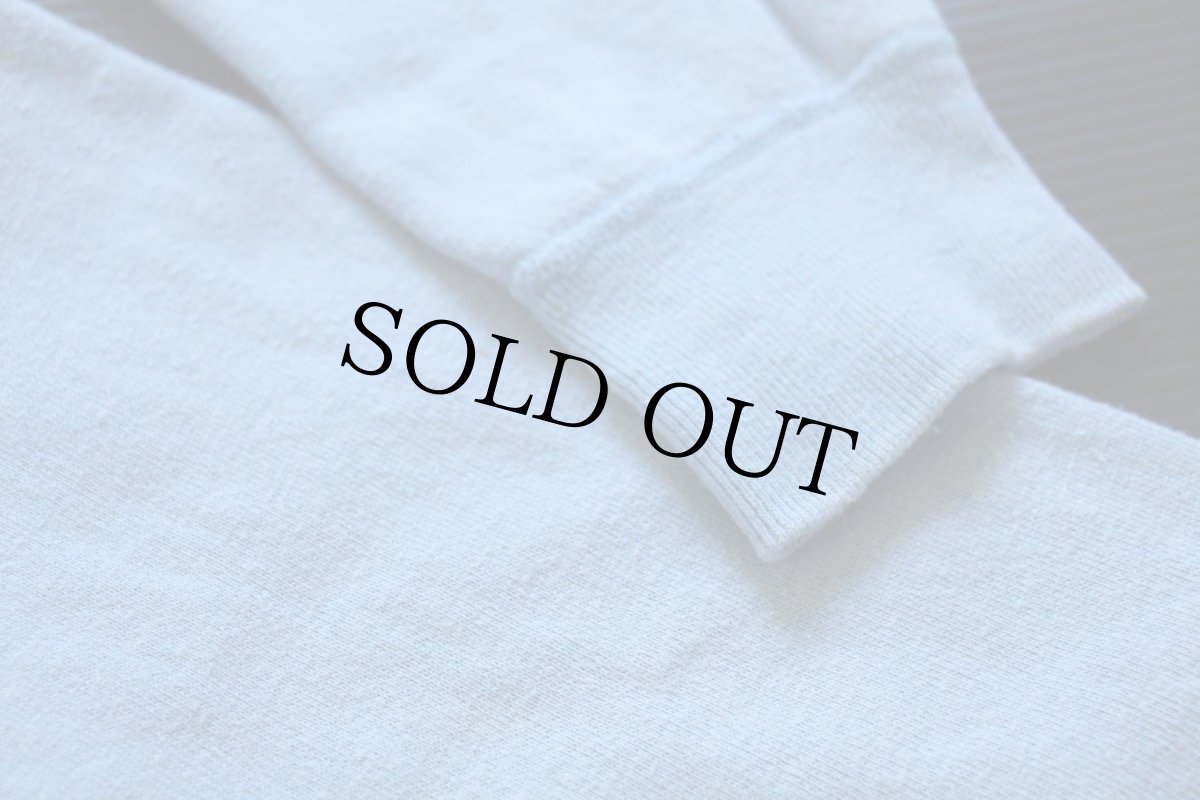 画像5: 60s USA製 CHAMPIONチャンピオン プロダクツ CAMP CHEERIO YMCA フロッキープリント スウェット 水色 L (5)