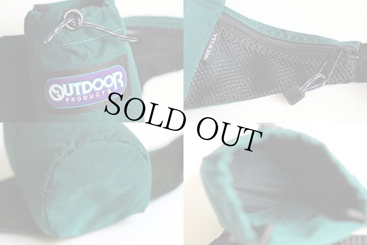 画像3: 90s USA製 OUTDOOR PRODUCTSアウトドアプロダクツ ボトルホルダー ウエストバッグ 緑 (3)