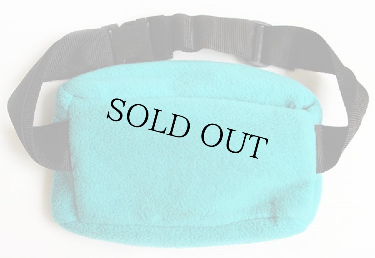 画像2: 80s USA製 Famous Trails フリース ウエストバッグ エメラルドグリーン (2)