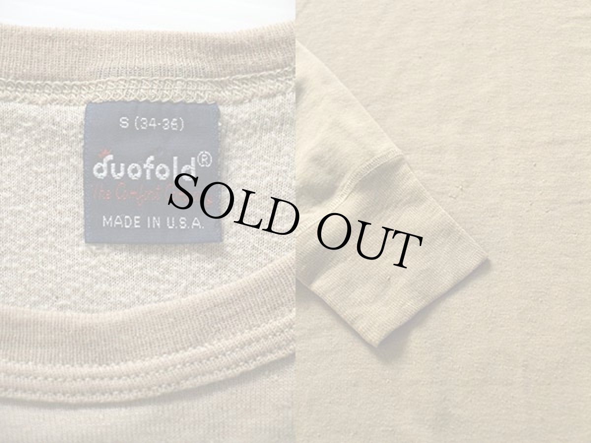 画像3: 90s USA製 duofold 2レイヤー アンダーシャツ コヨーテブラウン S (3)