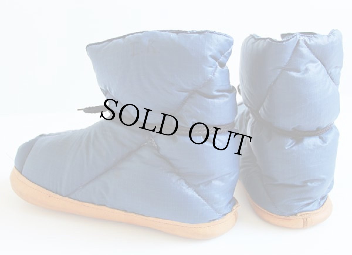 画像2: 70s EddieBauerエディーバウアー ダウン ルームシューズ 紺 (2)