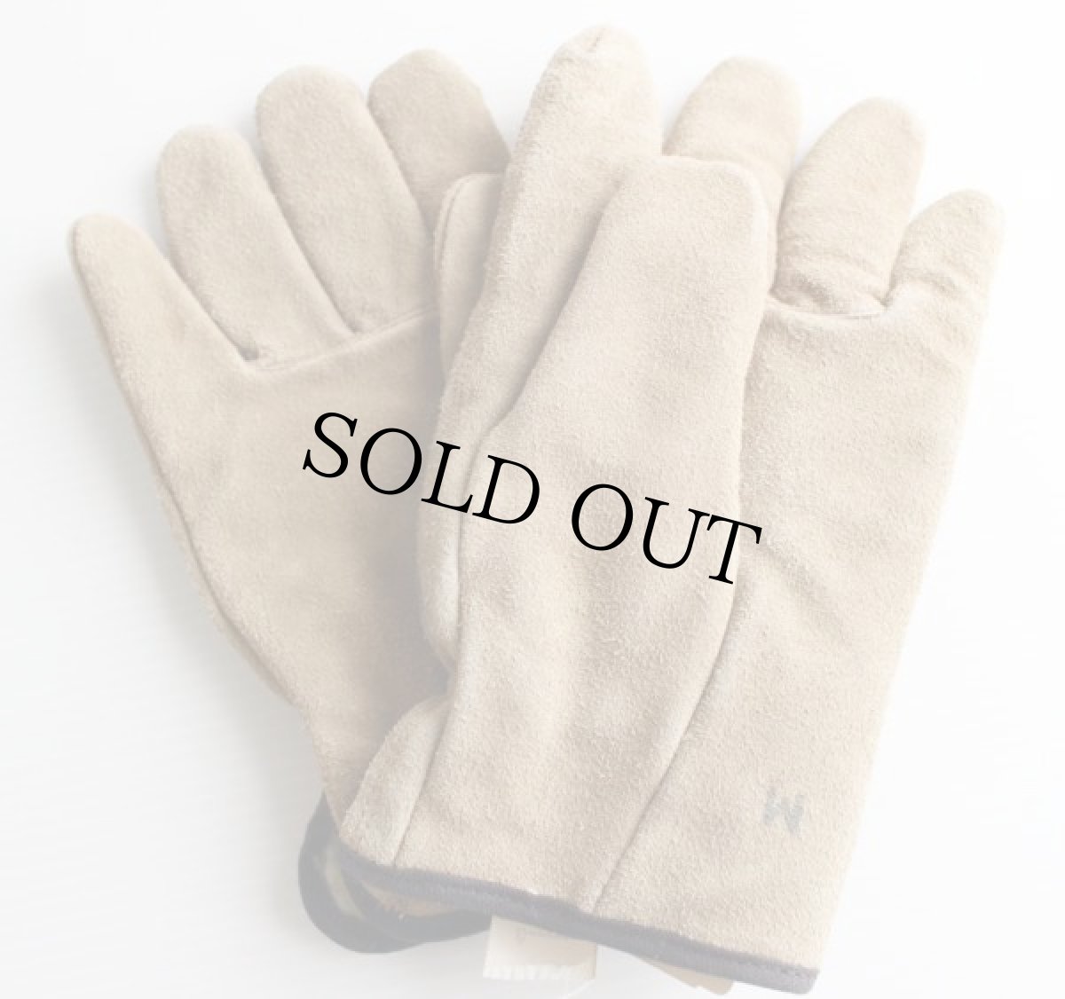 画像2: デッドストック★60s JCPenney BIGMACビッグマック ボアライナー スエードレザー グローブ サンドベージュ M (2)