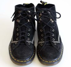 画像3: 英国製 DR.MARTENSドクターマーチン スエードレザー モンキーブーツ 黒 UK8 (3)