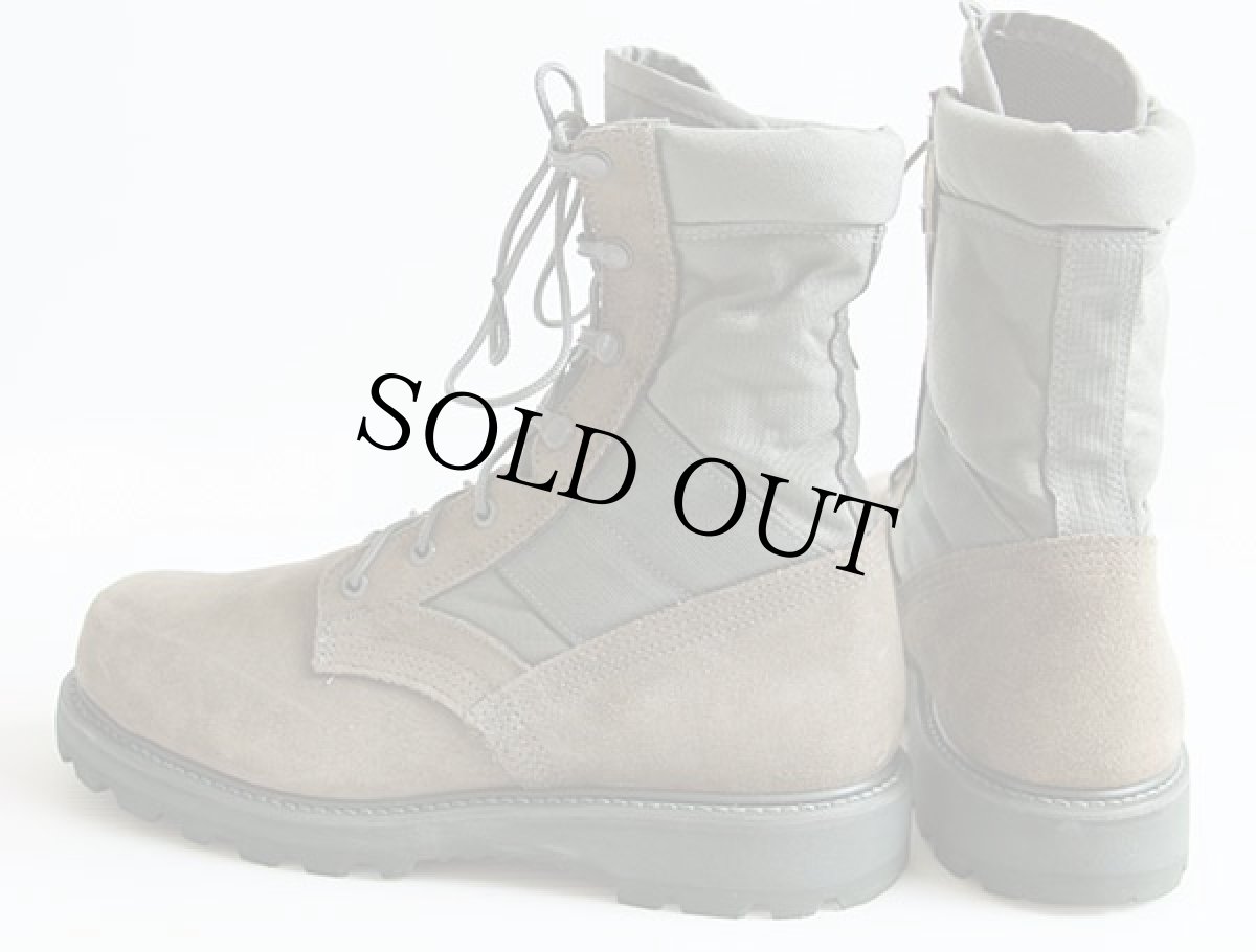 画像2: デッドストック★USA製 米軍 USAF キャップトゥ コンバットブーツ セージグリーン 10 R (2)