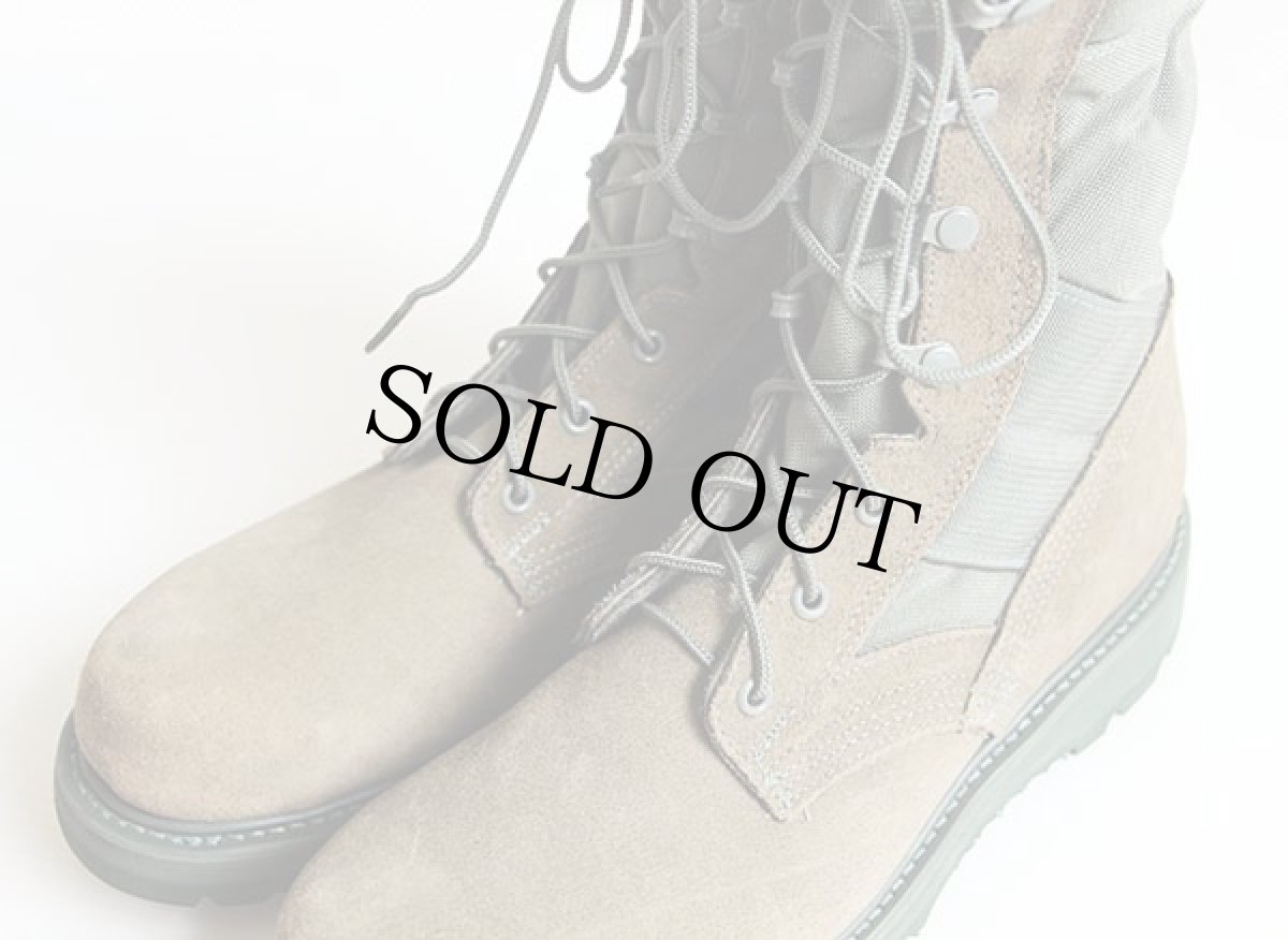 画像4: デッドストック★USA製 米軍 USAF キャップトゥ コンバットブーツ セージグリーン 10 R (4)