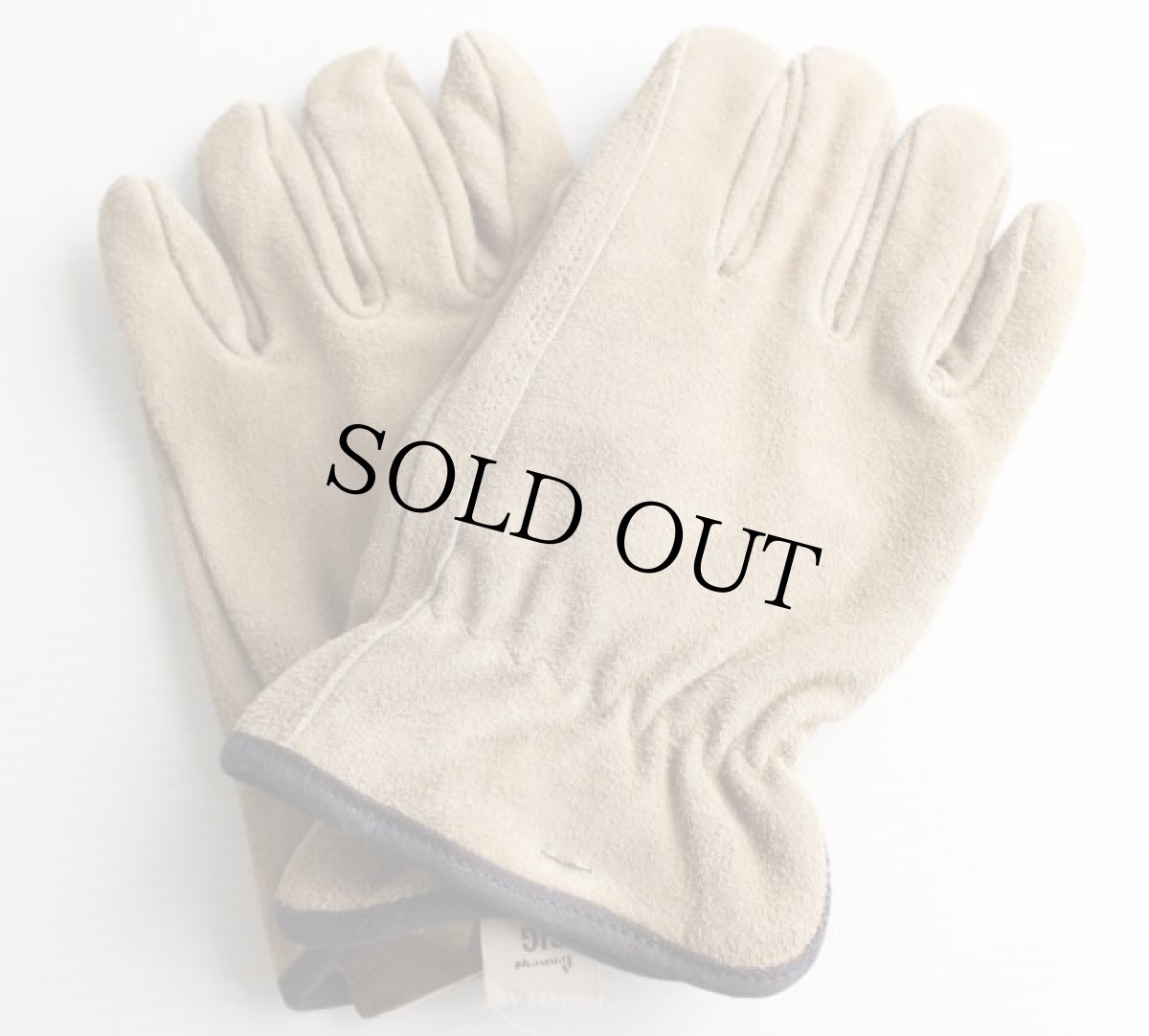 画像3: デッドストック★60s JCPenney BIGMACビッグマック ボアライナー スエードレザー グローブ サンドベージュ M (3)