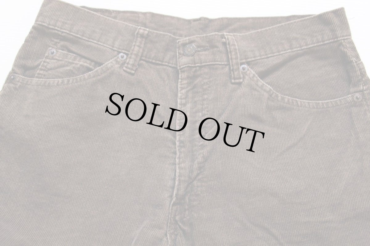 画像2: 80s USA製 Levi'sリーバイス 517 コーデュロイパンツ 茶 w32 L32★ブーツカット (2)