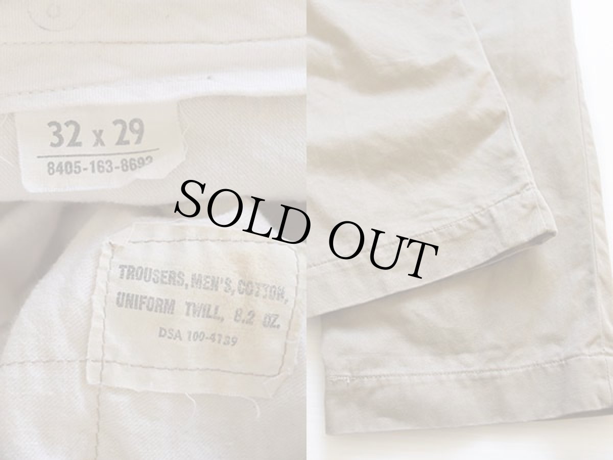 画像3: 60s 米軍 U.S.ARMY コットン チノパン 32×29 (3)