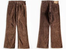 画像1: 80s USA製 Levi'sリーバイス 517 コーデュロイパンツ 茶 w31★ブーツカット (1)