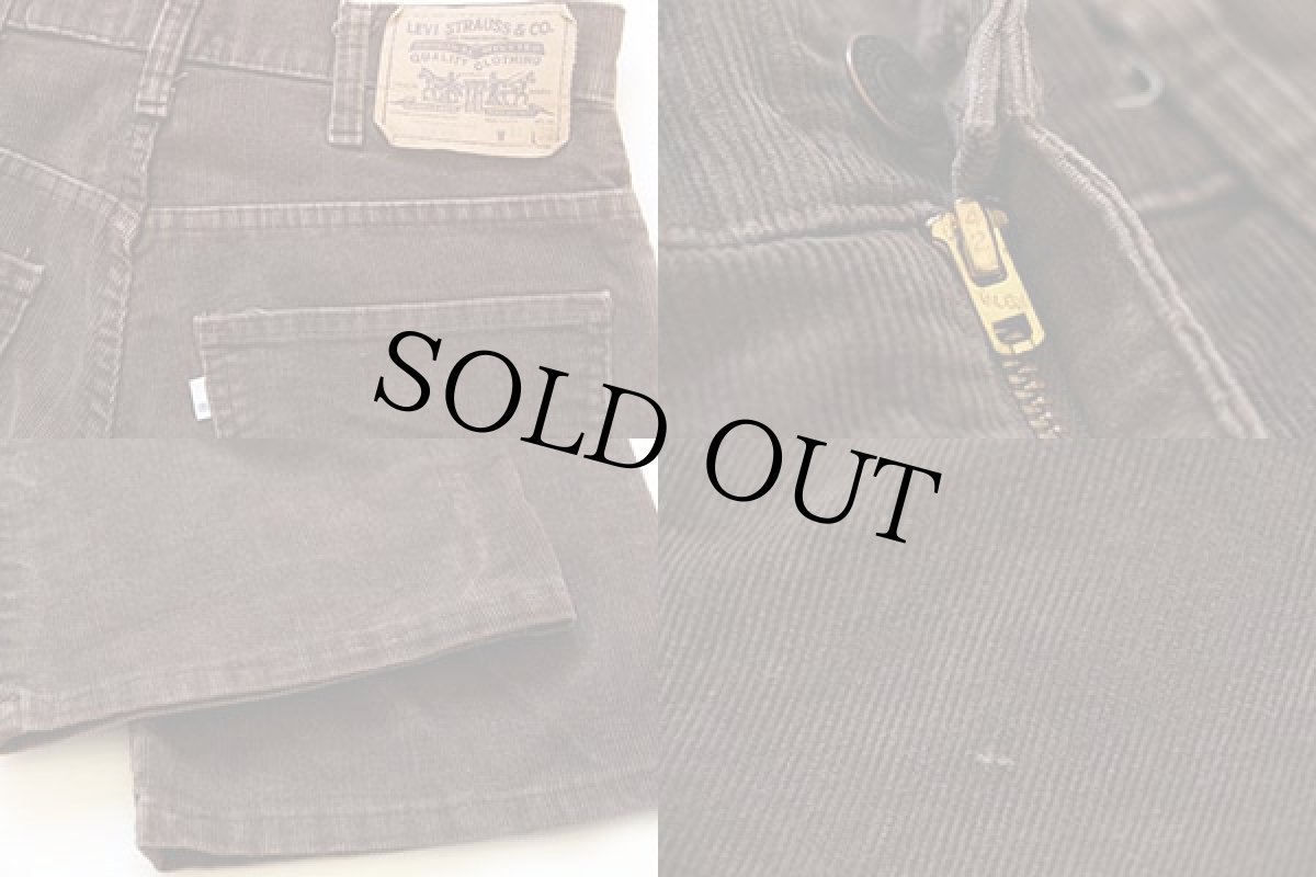 画像3: 80s USA製 Levi'sリーバイス 517 コーデュロイパンツ 茶 w31★ブーツカット (3)