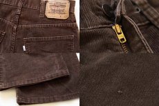 画像3: 80s USA製 Levi'sリーバイス 517 コーデュロイパンツ 茶 w31★ブーツカット (3)