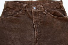 画像2: 80s USA製 Levi'sリーバイス 517 コーデュロイパンツ 茶 w31★ブーツカット (2)