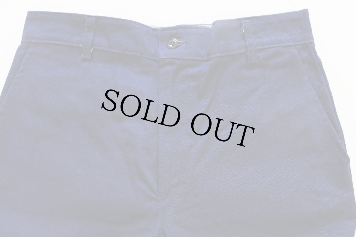 画像2: 80s USA製 RED KAPレッドキャップ コットン ワークパンツ 紺 32 (2)