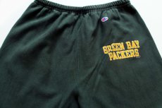 画像1: 90s USA製 Championチャンピオン GREEN BAY PACKERS リバースウィーブ スウェットパンツ 緑 XL (1)