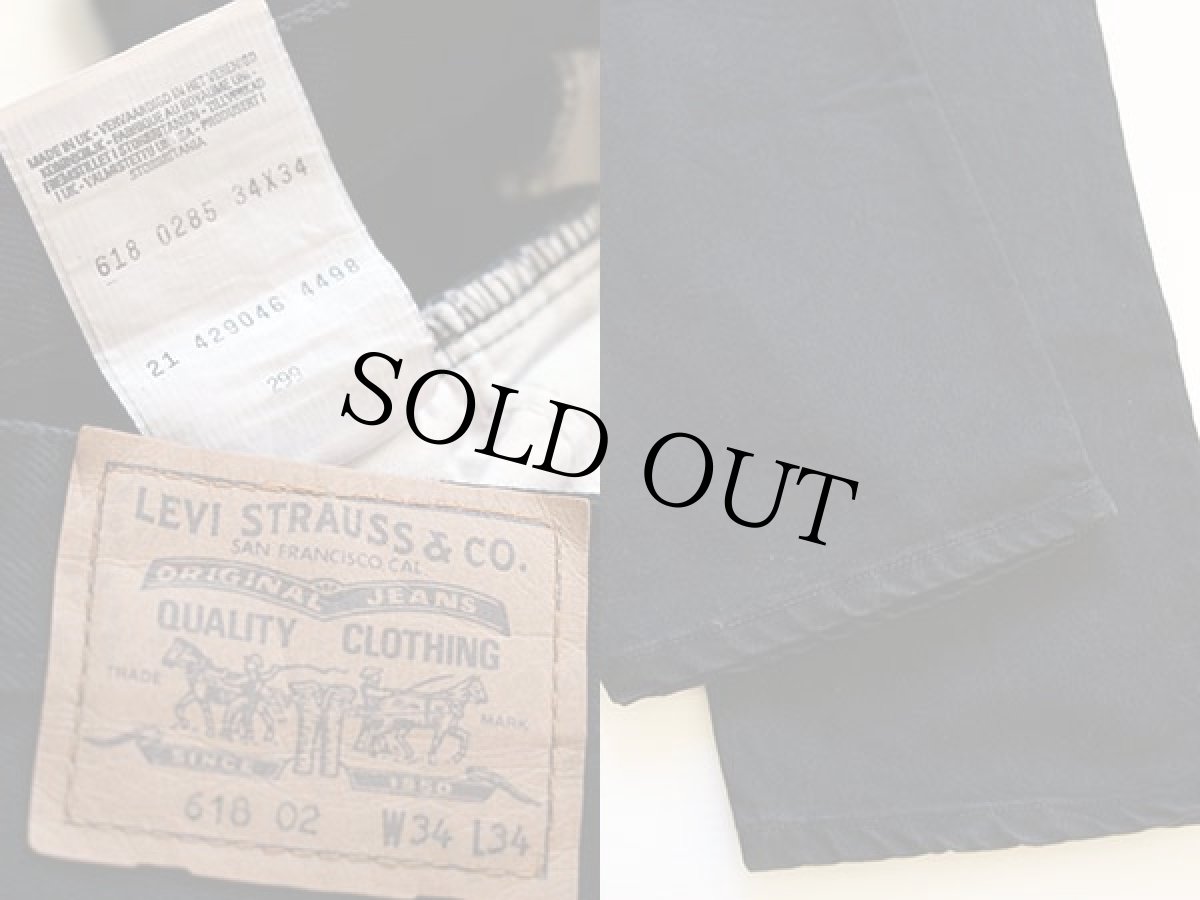 画像3: 90s 英国製 Levi'sリーバイス 618 ブラックデニムパンツ w34 L34★ユーロ (3)