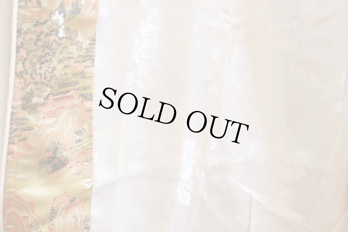 画像6: 50s I.M.C. CRAFTSMAN 総柄 サテン スカガウン M (6)