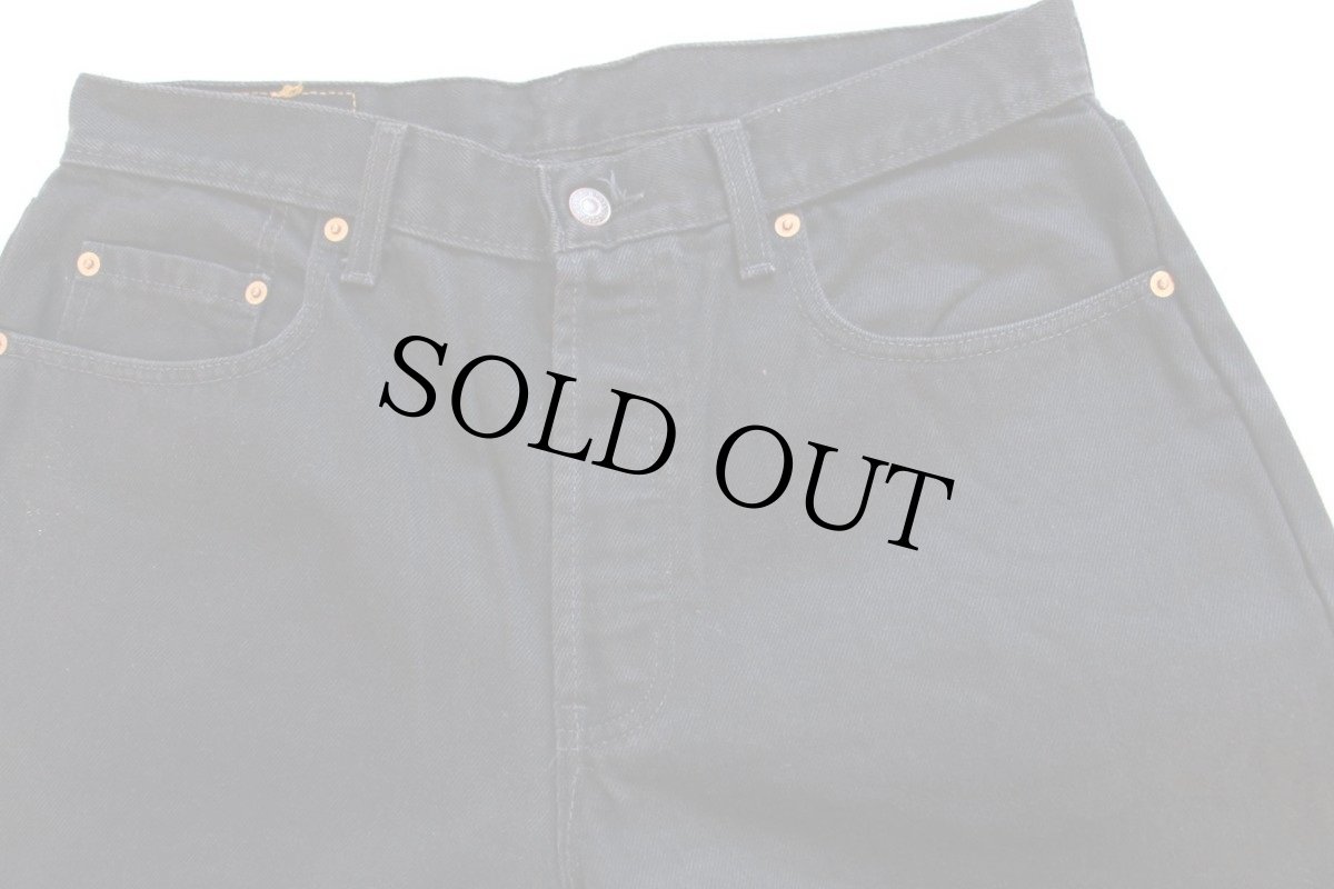 画像2: 90s 英国製 Levi'sリーバイス 618 ブラックデニムパンツ w34 L34★ユーロ (2)