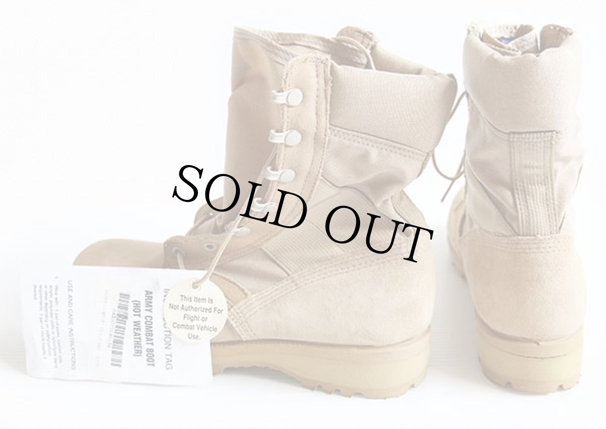 画像2: デッドストック★米軍 ARMY ALTAMA スエードレザー×ナイロン デザート コンバットブーツ サンドベージュ 8.5R (2)