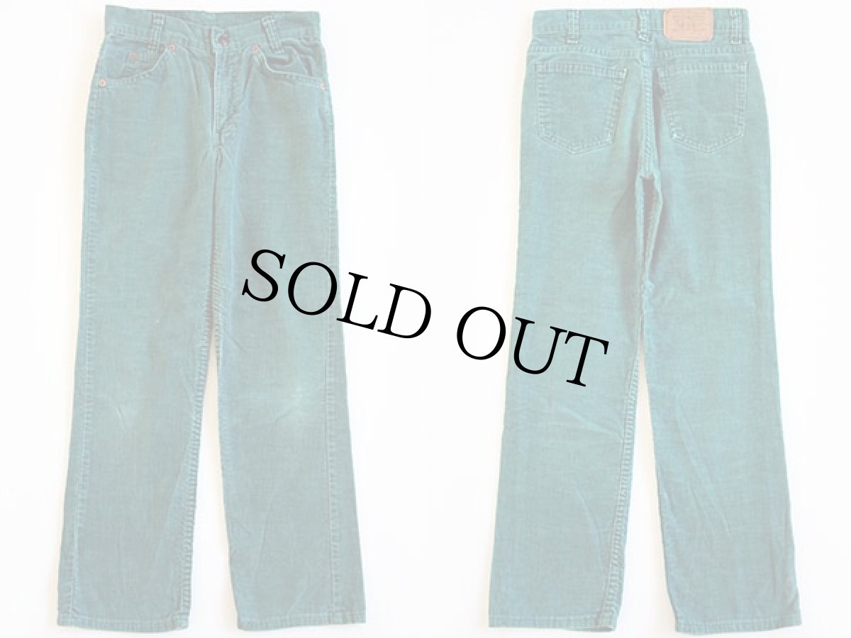 画像2: 80s USA製 Levi'sリーバイス 318 コーデュロイパンツ 緑 キッズ10 (2)