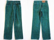 画像2: 80s USA製 Levi'sリーバイス 318 コーデュロイパンツ 緑 キッズ10 (2)