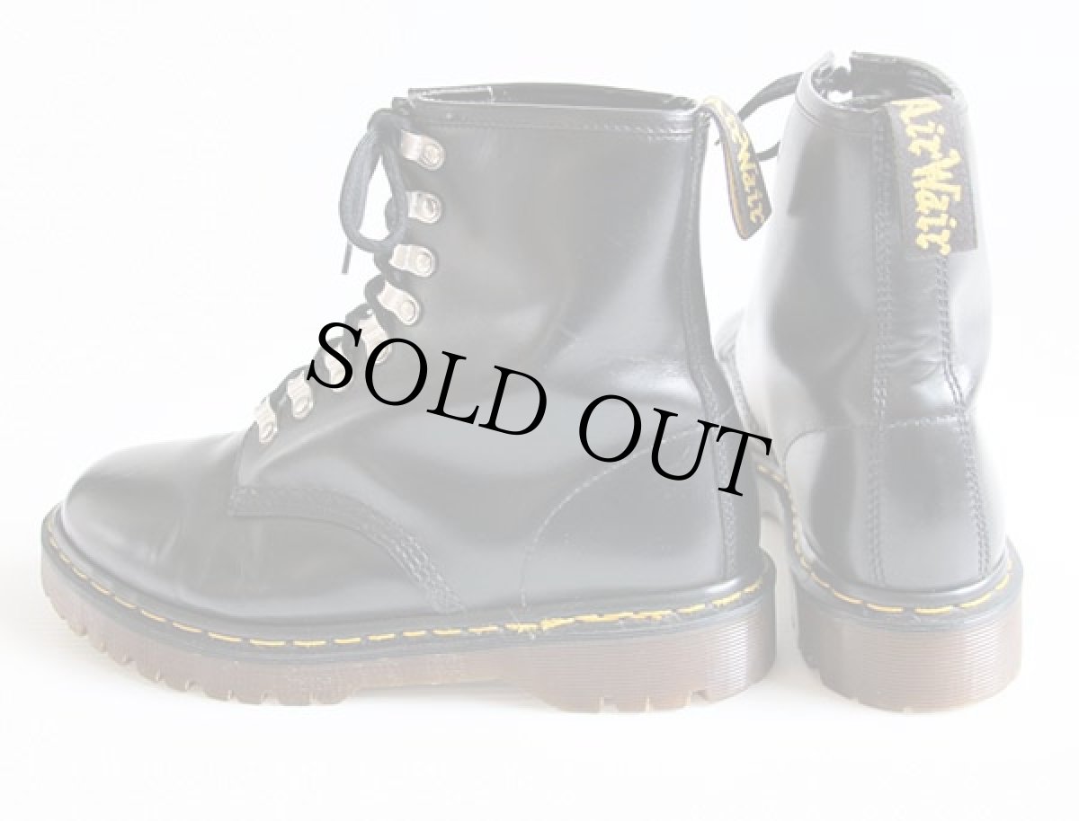 画像2: 英国製 DR.MARTENSドクターマーチン 8ホールブーツ 黒 UK9 (2)